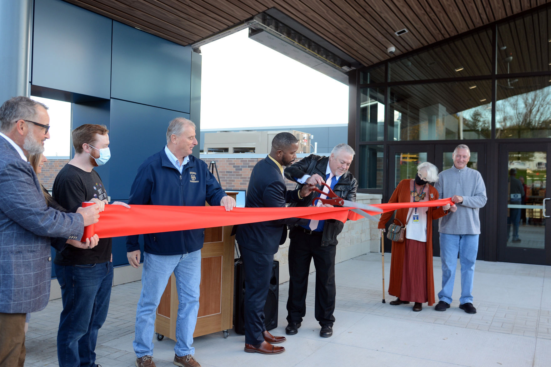 JYMS ribbon cutting